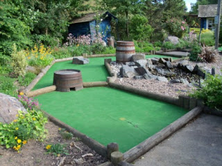 Secret Garden Golf at the Springfields Shopping Village in Spalding, Lincolnshire