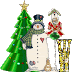 Alpha, letras animadas de Navidad con muñeco de nieve