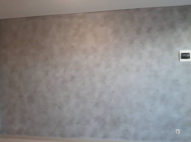 Jasa tukang cat wash motif marmer solo