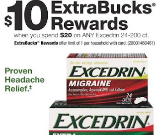 Excedrin, 24 ct cvs deal