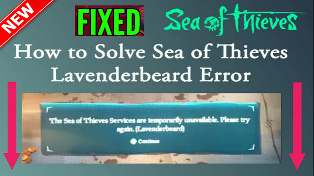 How do you fix the Lavenderbeard error in Sea of thieves?,What does Lavenderbeard mean on sea of thieves?,Is Sea of thieves offline right now?,Why are the sea of thieves services temporarily unavailable?