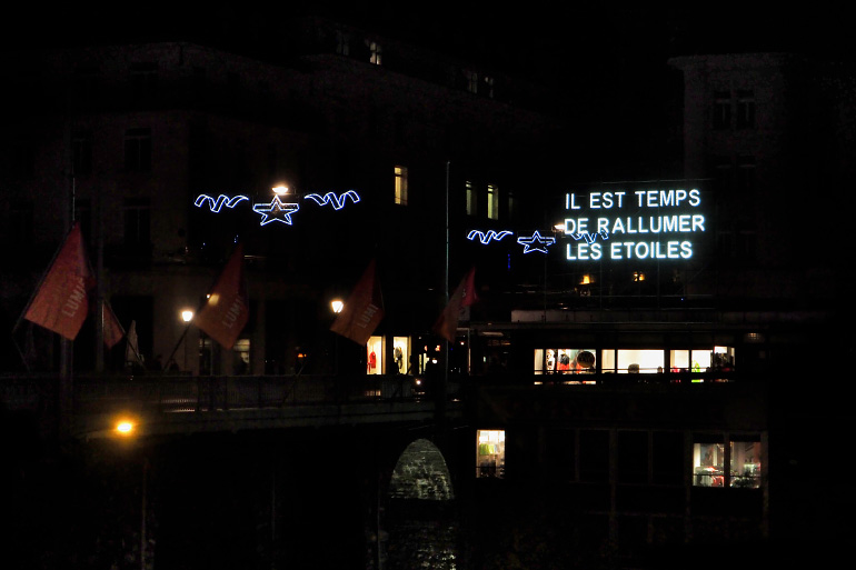 Festival des lumières à Lausanne en Suisse