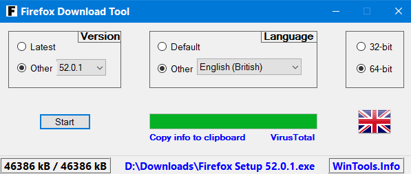 FireFox Download Tool