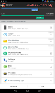 Ayo bersihkan Cache di Android dengan CCleaner