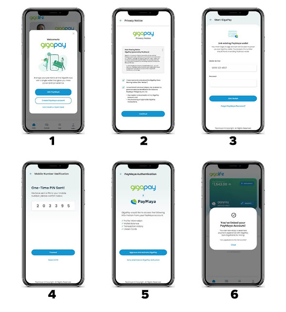 Smart GigaLife - GigaPay (instructions on how to link PayMaya account)