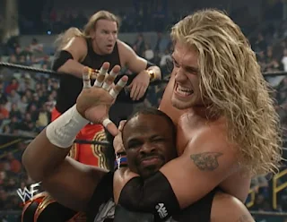 WWE / WWF Royal Rumble 2001 - Edge and Christian battled The Dudley Boyz