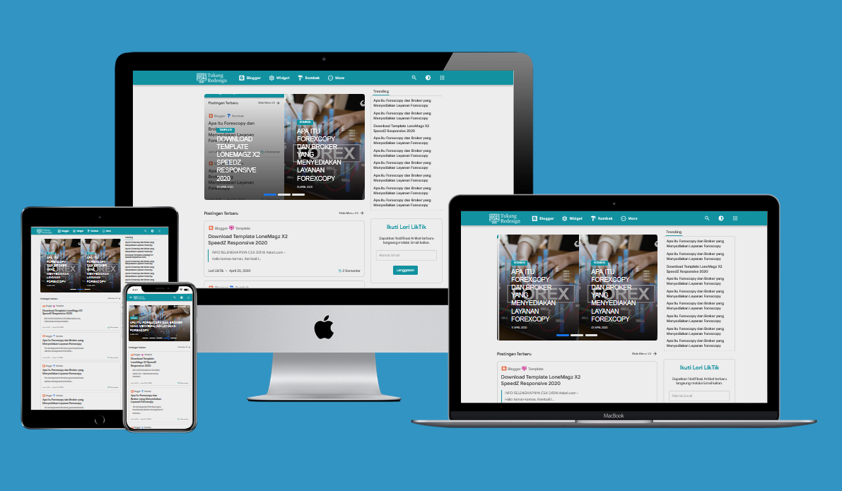 Lonemagz X2 Speed Responsive Blogger Template