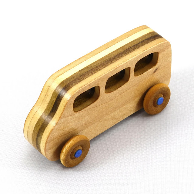 Handmade Wooden Toy Car, Minivan, Bus, from the Play Pal Series 776992808