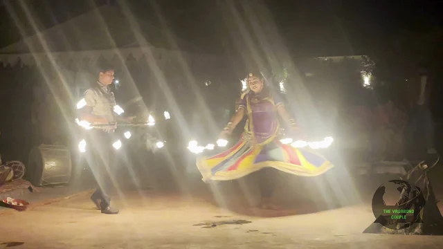 Fire Dancers, Sam Dunes Desert Camp, Jaisalmer, Rajasthan, India