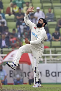 Phillips and Saunter help New Zealand beat Bangladesh in second cricket test to level series