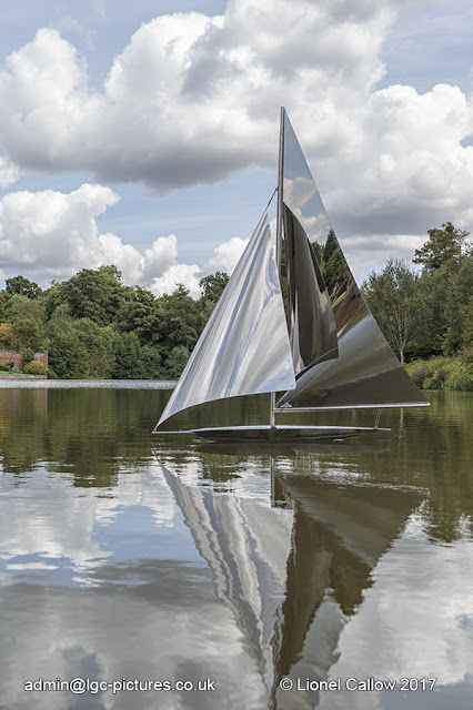 Mobile sailing yacht  made of stainless steel