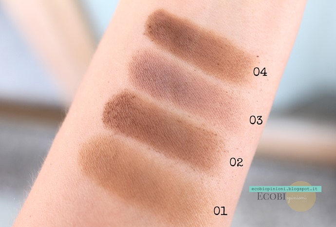 bronzer PuroBio_swatches
