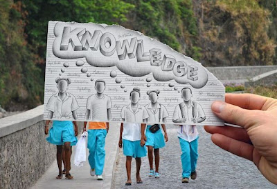 Pencil versus Camera by Ben Heine Seen On www.coolpicturegallery.us