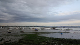 Heybridge basin Estuary with the tide going out - Essex