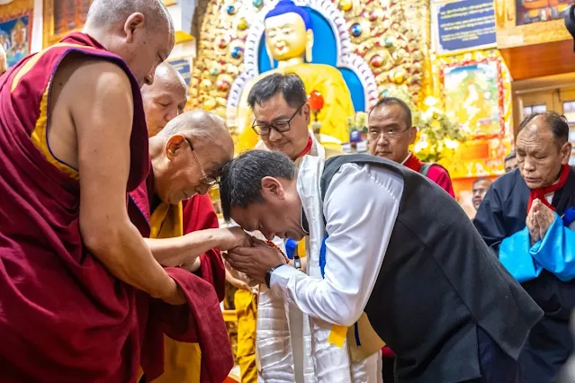 A Day of Devotion Pema Khandu Joins Long Life Offering for Dalai Lama in Dharamshala