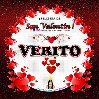 Feliz Día de San Valentín - Nombre Verito