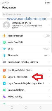 mengatur layar hp oppo tidak cepat mati