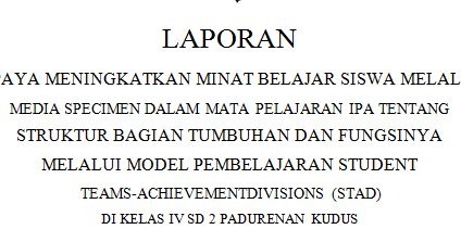 Contoh Penelitian Tindakan Kelas Untuk Naik Pangkat 