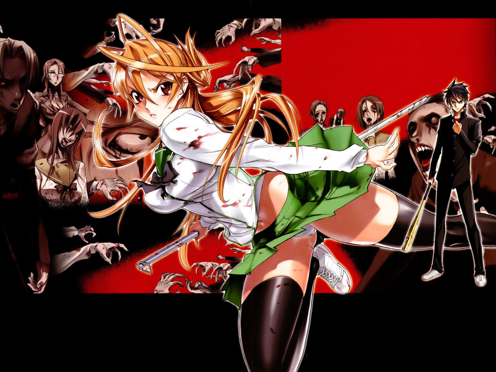 Highschool of the Dead: Zombis y fanservice disponibles en Netflix