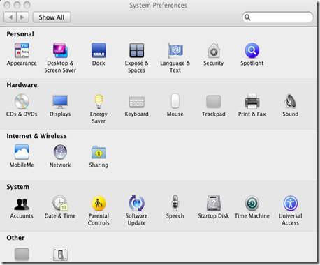 System Preferences 1