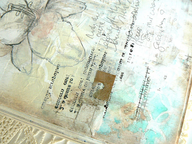 Scraps of Elegance scrapbook kits: Mixed Media Double Art Journal Pages With Multiple Image Transfers Photo Tutorial - Stephanie Papin created these gorgeous art journal pages with our Lisa's Sweet September kit, and did a step-by-step tutorial showing her image tranfser technique. 