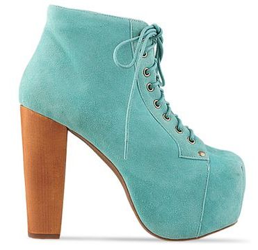 Jeffrey Campbell Lita in Turquoise suede from Solestruck