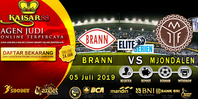 Prediksi Bola Terpercaya Liga Norway Brann vs Mjondalen 6 Juli 2019