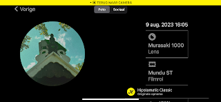 Screenshot Hipstamatic-instellingen Murasaki 1000 + Mundu ST