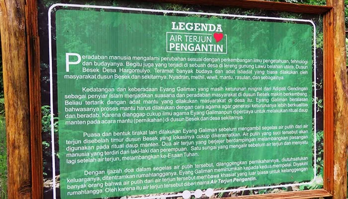 Legenda Air Terjun Pengantin