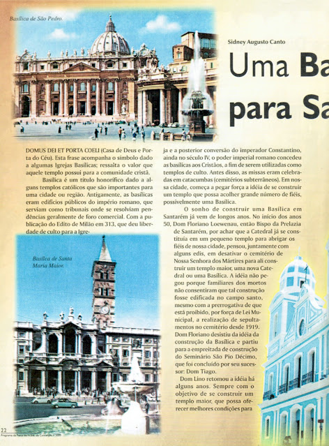 PROGRAMA DA FESTA DE NOSSA SENHORA DA CONCEIÇÃO – 2000 – Santarém – Pará - Brasil