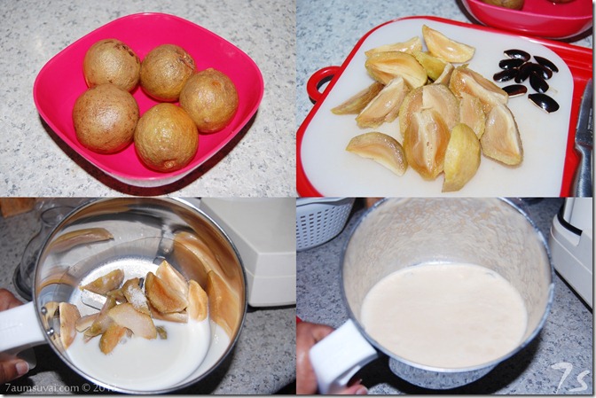 Sapodilla milkshake process