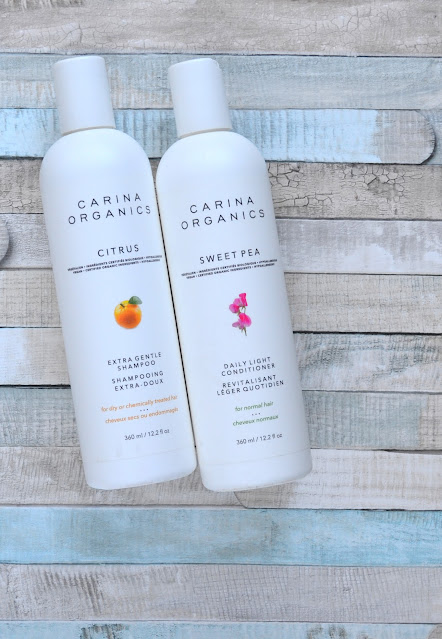 Carina Organics Citrus Shampoo and Sweet Pea Conditioner