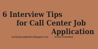 6 Interview Tips for Call Center Job Application