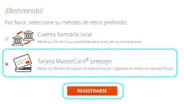 registrarse en Payoneer