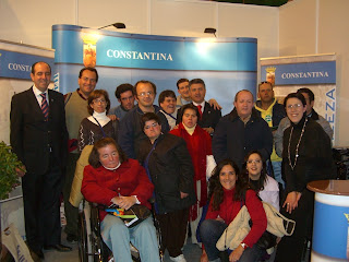 Alumnos de Asnadis en el Stand de Constantina