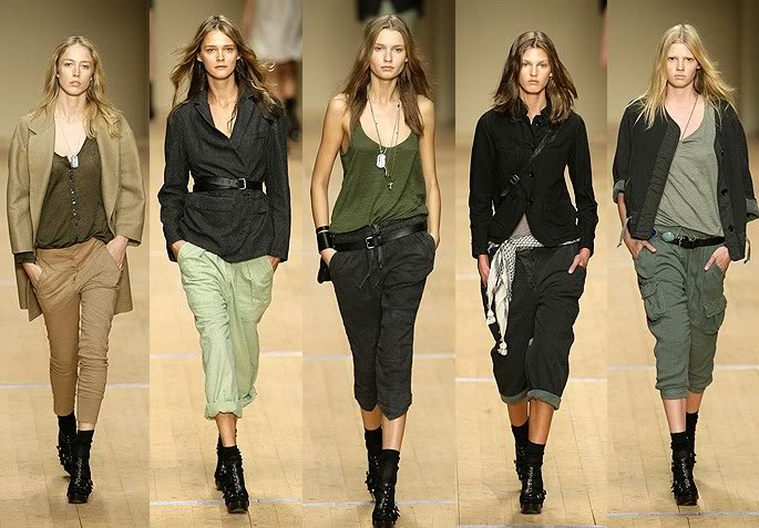 Isabel Marant Spring 2008 via BIG BLACK BOOTS LONG BROWN HAIR