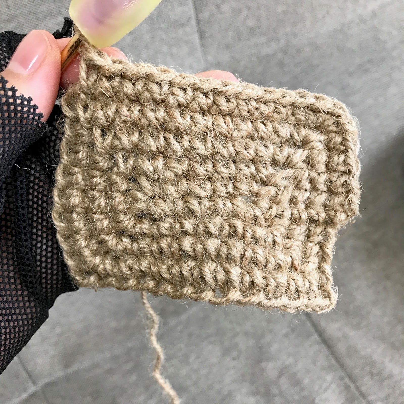 かぎ針編みで編む長方形の編み方 編み図 きゃろりずむ