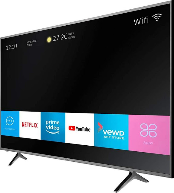 VU 108 cm (43 Inches) 4K Ultra HD Smart LED TV 43UH (Titanium) (2019 Model)