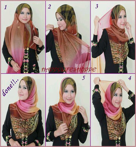 My Daily Scratches: Gambar Hijab Tutorial pashmina dan 