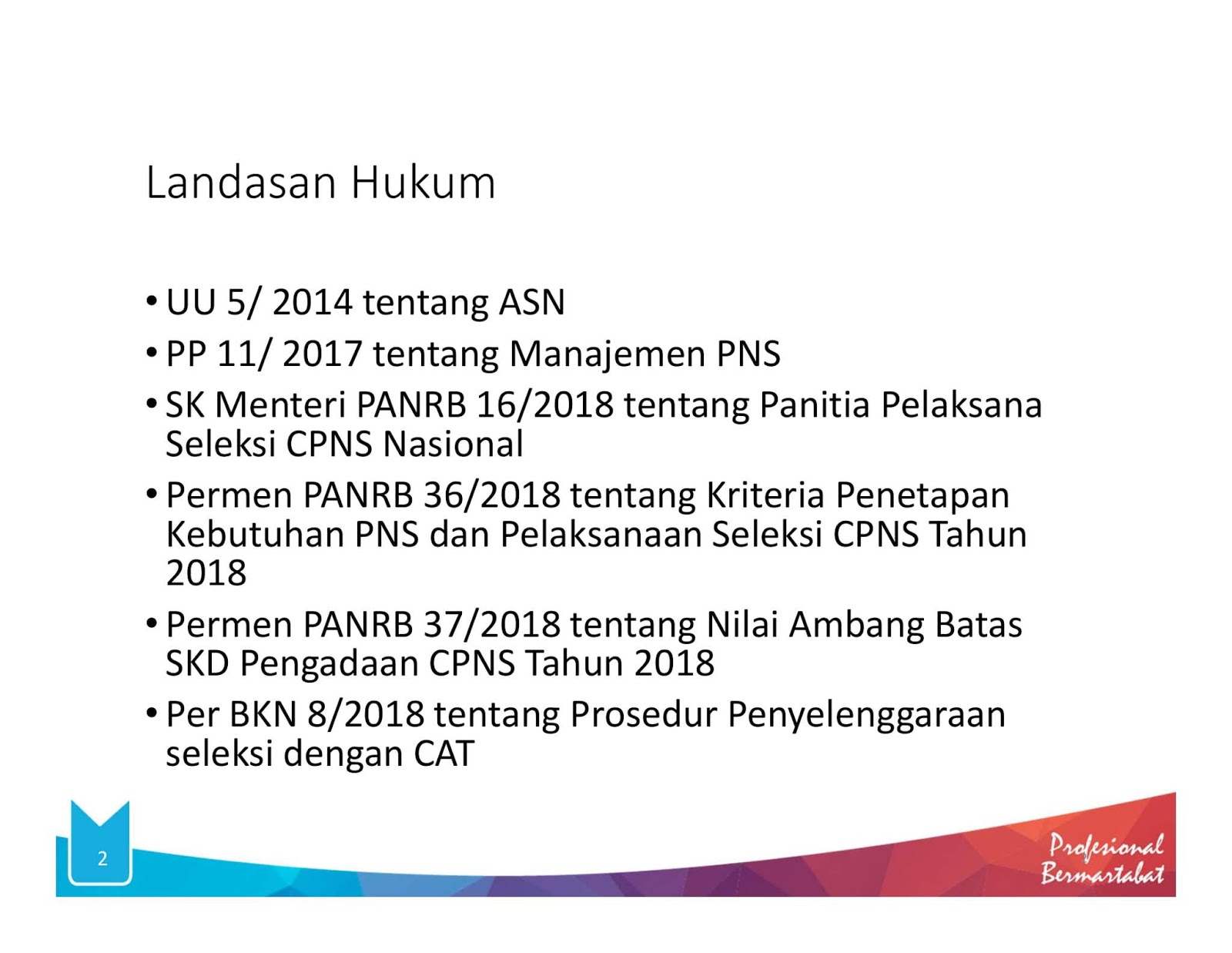 Persiapan Teknis Pelaksanaan Penerimaan CPNS 2018