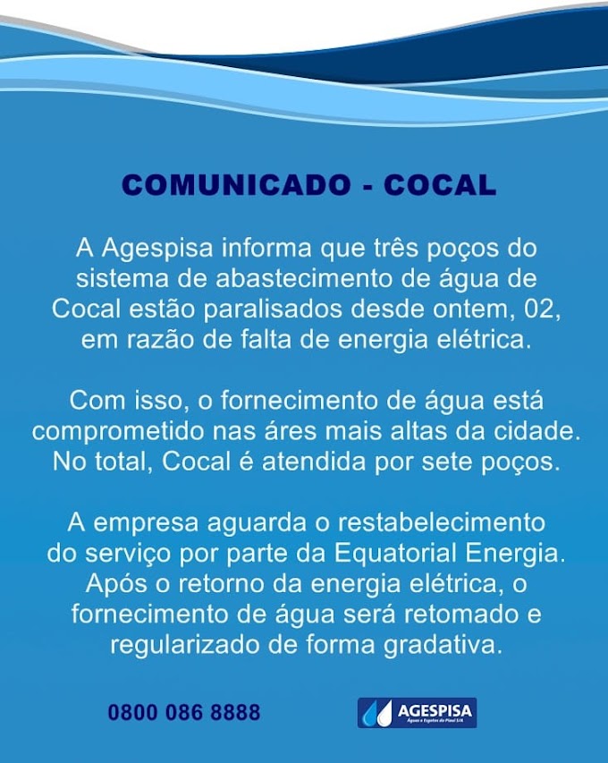 COMUNICADO AGESPISA - COCAL