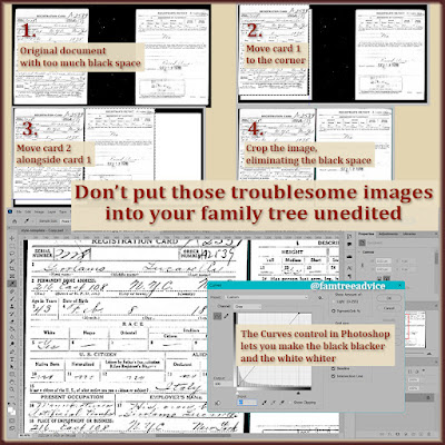 If you know you can fix this genealogy documents, what's stopping you?