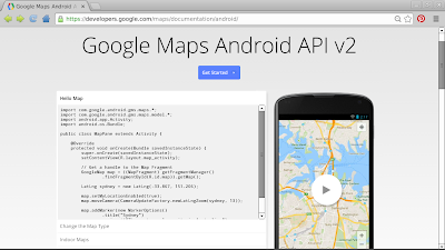 Google Maps Android API v2 documentation page