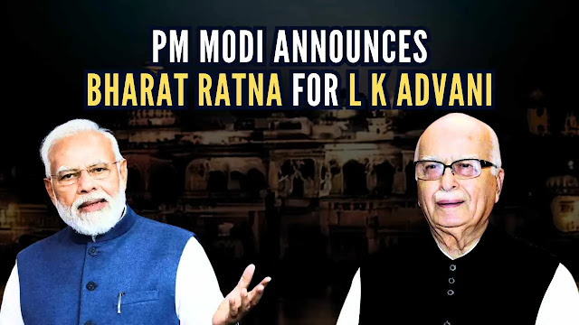 எல்.கே.அத்வானிக்கு 'பாரத ரத்னா' விருது அறிவிப்பு / 'Bharat Ratna' award announcement to LK Advani