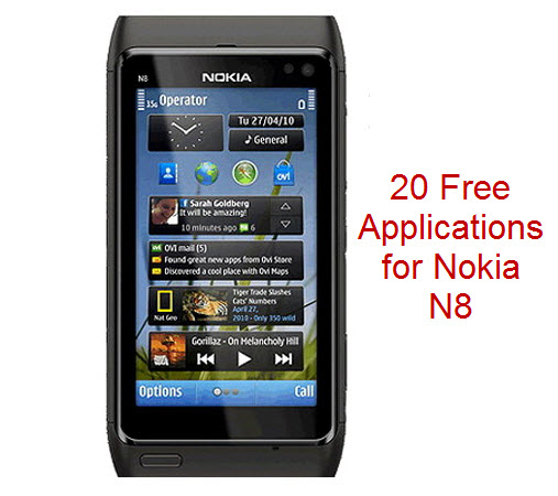Here are the 20 best free symbian^3 Applications for Nokia N8: