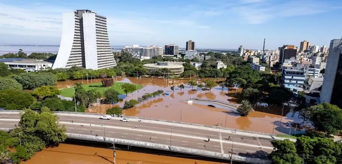 Lago Guaíba atinge 4,7 metros e mantém Porto Alegre em alerta