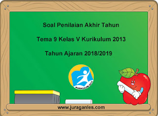 Berikut ini ialah rujukan latihan Soal UKK  Soal UKK / PAT Tema 9 Kelas 5 K13 Terbaru Tahun Ajaran 2018/2019