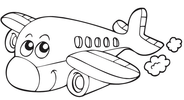 15 Gambar Mewarnai Pesawat Terbang Untuk Anak PAUD dan TK
