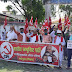 प्रशांत भूषण के विरूद्ध दिए गए फैसले को वापस ले कोर्ट: भाकपा कार्यकर्ताओं का प्रदर्शन 