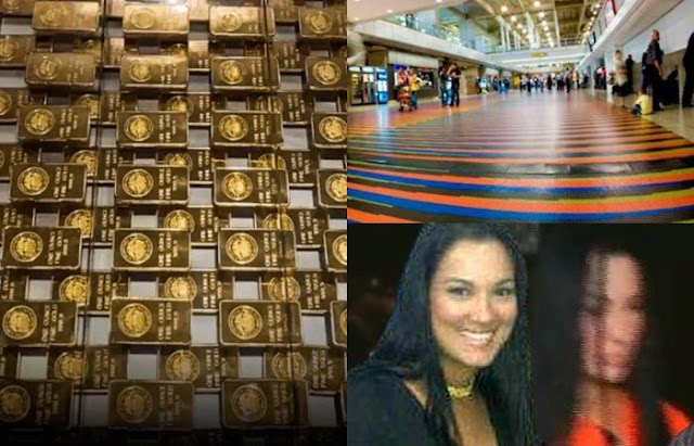Suponen relación de personal de seguridad del Aeropuerto Internacional de Maiquetía (IAIM) con la salida ilegal de oro de Venezuela, como el que presumía en Dubái la empresaria Johana Torres